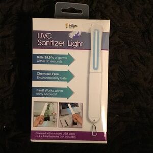 Rebrilliant UVC Sanitizer Light - White and Blue - kills 99.9% in 30 seconds
